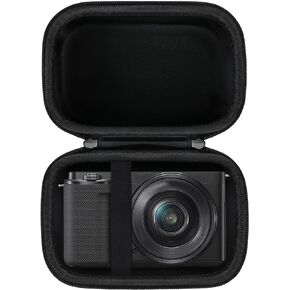 BOVKE Travel Carrying Case Compatible with Sony Alpha ZV-E10 - APS-C Mirrorless Digital Vlog Camera with 16-50mm Interchangeable Lens, Black in Kuwait