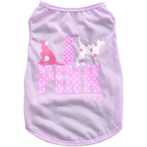 Dog Shirts Pet Shirts Dog T-Shirt Puppy Dog T Shirt Dog Vest Puppy Vest Pet Clothing Puppies Clothes for Small Dogs Doggie Tee Summer Apparel Female Dog Shirt Beach Wear¡­ (Large, Light Purple) in Kuwait
