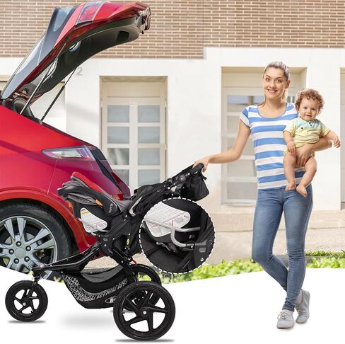 محول مقعد السيارة للرضع من توري، عربة الركض الفردية BOB Gear مع مقاعد سيارة للرضع من شيكو، ملحقات عربة الأطفال، أجهزة الاستقبال القابلة للإزالة غير متضمنة in Kuwait