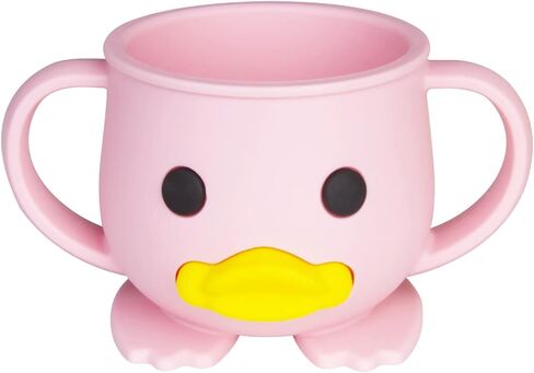 Toddler Cup, Silicone Training Cup, Sippy Cup for Baby, Baby Led Weaning Cup With Lid & Double Handle, Unbreakable, 7oz, 6+ Months in Kuwait