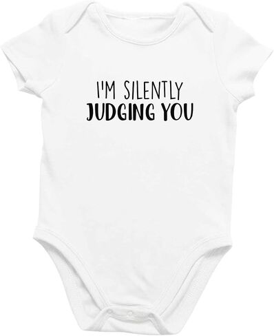 Printique Organic GOTS Certified Baby Onesie Unisex Bodysuit 0-18 months - Funny Sarcastic Quote in Kuwait