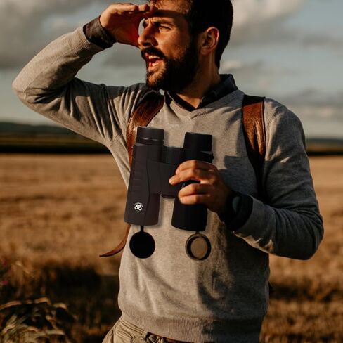 مناظير Uthlusty 12X42 HD للبالغين مع حزام تسخير، مناظير احترافية خفيفة الوزن BAK4 منشورية مع رؤية كبيرة لمشاهدة الطيور والصيد والسفر والمشي لمسافات طويلة والرياضة والحفلات الموسيقية in Kuwait