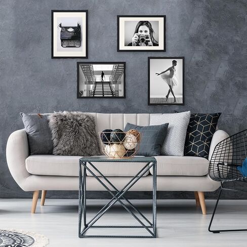 Fixwal 16x20 Poster Frame Composite Wood with Polished Plexiglass Picture Frame in Black, Photo Frame for Wall Display in Saudi Arabia