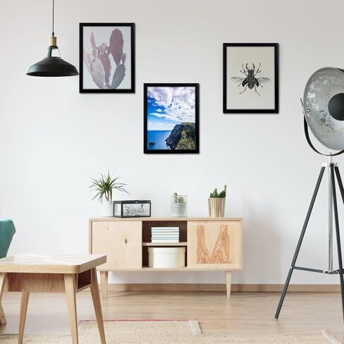 MENNTHUI 17x23 Black Picture Frame, Wall Mounting Horizontally or Vertically, Decoration for Photos, Paintings, Posters, Artwork in Kuwait