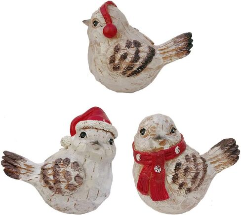 تمثال طائر مزخرف للديكور المنزلي والهدايا - مجموعة من 3 قطع in Kuwait