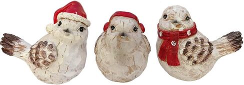 تمثال طائر مزخرف للديكور المنزلي والهدايا - مجموعة من 3 قطع in Kuwait