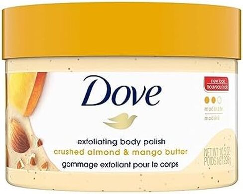 Dove Scrub For Silky Smooth Skin Brown Sugar & Coconut Butter Body Scrub Exfoliates & Restores Skin's Natural Nutrients, 10.5 oz, 4 Count in Saudi Arabia