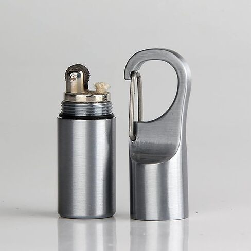 Cool Permanent Match Lighter Refill, Creative Mini Portable Hook-and-Loop Waterproof Vintage Trench Lighters, Unique Gifts for Men Camping Candles (No Kerosene) (Gold) in Saudi Arabia