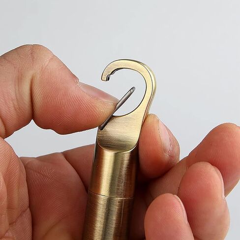 Cool Permanent Match Lighter Refill, Creative Mini Portable Hook-and-Loop Waterproof Vintage Trench Lighters, Unique Gifts for Men Camping Candles (No Kerosene) (Gold) in Saudi Arabia