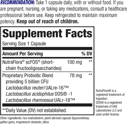 Nature's Way Primadophilus Reuteri Probiotic, Supports Digestive & Immune Health*, 5 Billion Live Cultures, 30 Capsules (Packaging May Vary) in Saudi Arabia