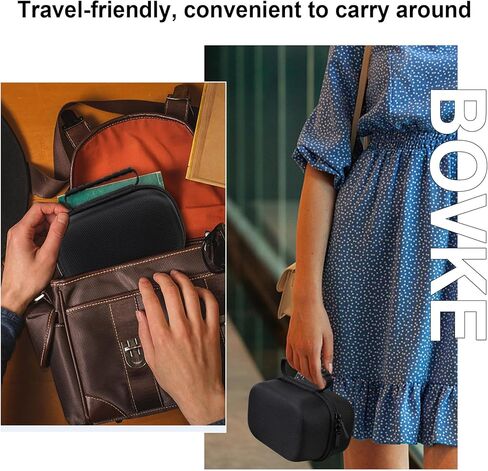 BOVKE Travel Carrying Case Compatible with Sony Alpha ZV-E10 - APS-C Mirrorless Digital Vlog Camera with 16-50mm Interchangeable Lens, Black in Kuwait