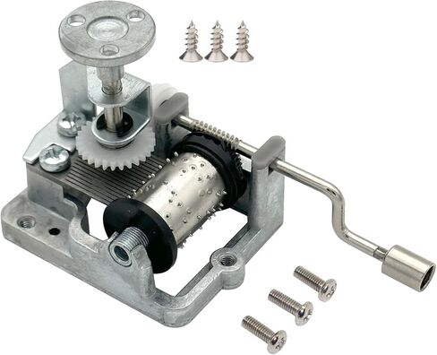 حركة صندوق الموسيقى من Pursuestar Over The Rainbow Hand Crank مع لوحة دوارة علوية، مجموعة حرفية آلية موسيقية Yunsheng المحسنة لاستبدال صناديق الموسيقى DIY in Kuwait