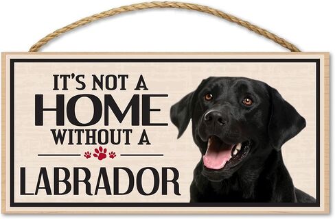 Imagine This Wood Sign for Black Lab Dog Breeds in Saudi Arabia