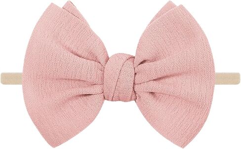 Song Qing Baby Girl Bows Nylon Headbands Elastics Hairbands for Baby Girls Newborn Infant Toddlers Kids in Saudi Arabia