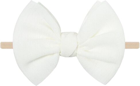 Song Qing Baby Girl Bows Nylon Headbands Elastics Hairbands for Baby Girls Newborn Infant Toddlers Kids in Saudi Arabia
