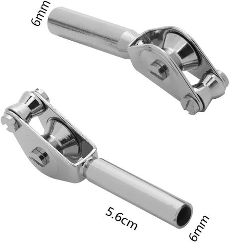 6mm Fishing Rod Tip Roller Rod Tip Guide Hot Double Roll Line Replacement Repair Kit for Sea Boat Fishing Trolling(6mm) in Saudi Arabia