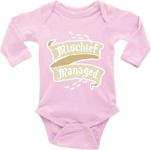 Mischief Managed Long Sleeve Newborn Jumpsuit Novetly Baby Onesie in Saudi Arabia