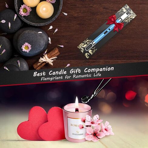 ولاعة شمعة فلامجيرلانت ولاعة كهربائية ولاعة بلازما مع أداة تشذيب فتيل الشمعة، ولاعة قابلة لإعادة الشحن عبر USB مع شاشة عرض للبطارية، ولاعة قوسية للشموع والطهي والشواء والألعاب النارية in Kuwait