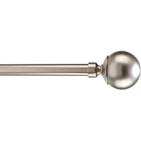 تفاصيل المنزل: مقبض ستارة صلب مقاس 86-120 بوصة مصنوع من النيكل الساتان in Kuwait