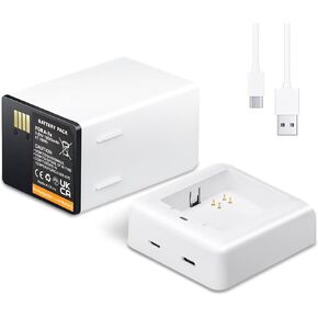 بطارية A-7a XL ممتدة بقدرة 13000 مللي أمبير في الساعة لكاميرا Alro Pro 3 Floodlight/Arlo Pro 4 XL/Arlo Go 2/ Arlo Pro 3 XL/Arlo Pro 4 XL Spotlight 3/ Arlo Ultra XL/Arlo Ultra 2 XL مع شاحن سريع مطور بقدرة 18 وات in Kuwait