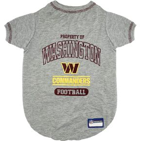 Pets First PET Shirt for Dogs & Cats - NFL Washington Commanders Dog T-Shirt, X-Small. - Cutest Pet Tee Shirt for The Real Sporty Pup! (WAC-4014-XS)