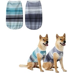 DAJIDALI Dog and Cat Shirt in Tech Fabric, Pet Clothes for Large, Medium, and Small Dogs, 2-Pack of Lightweight Sports t-Shirts