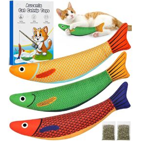 ألعاب Aucenix Catnip للقطط - ألعاب قطط قابلة لإعادة الملء للقطط الداخلية في عيد الميلاد، وسادة قطيفة للحيوانات الأليفة مضغ لعبة تفاعلية مدمجة في جرس التجعيد، ركل ناعم لمخالب القطط وتنظيف أسنانها in Kuwait