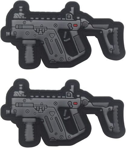 2 PCS AliPlus Military Fan Collection Series Tactical Morale Patches PVC Patch Hook Backed(AK47) in Saudi Arabia