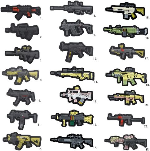 2 PCS AliPlus Military Fan Collection Series Tactical Morale Patches PVC Patch Hook Backed(AK47) in Saudi Arabia