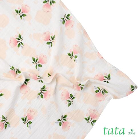 ® Muslin Baby Blankets | Swaddle for Newborns | 100% Organic Cotton Gauze Receiving Blanket Soft, Silky & Breathable for Girls & Neutral Gender | Baby Essentials | 47 x 47 inches in Saudi Arabia