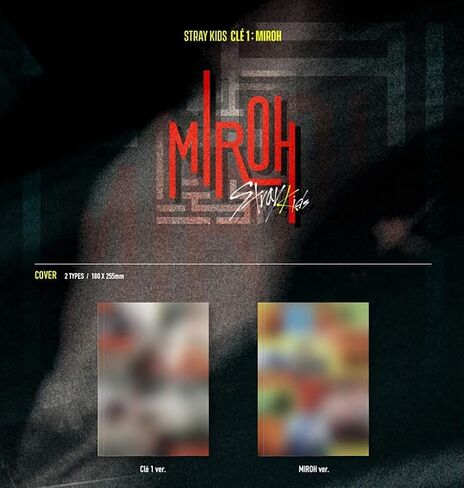 STRAY KIDS: CLE 1: ألبوم Miroh (إصدار Clé 1) الألبوم القياسي المصغر الرابع CD-R + الغلاف + كتاب الصور + 3 بطاقات صور QR + (4 بطاقات صور إضافية + بطاقة صور مزدوجة الجوانب + مرآة جيب) in Saudi Arabia