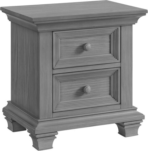 Oxford Baby Weston 2-Drawer Nightstand, Dusk Gray in Kuwait