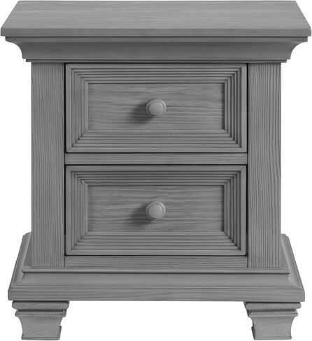 Oxford Baby Weston 2-Drawer Nightstand, Dusk Gray in Kuwait