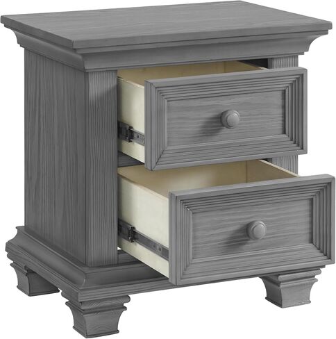 Oxford Baby Weston 2-Drawer Nightstand, Dusk Gray in Kuwait