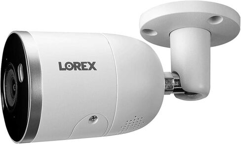 Lorex E892AB Indoor/Outdoor 4K Ultra HD Smart Deterrence IP Bullet Camera with Smart Motion Plus, 150ft NV, CNV, 2.8mm, IP67, White (Renewed) in Saudi Arabia