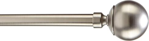 تفاصيل المنزل: مقبض ستارة صلب مقاس 86-120 بوصة مصنوع من النيكل الساتان in Kuwait