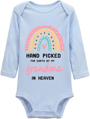 Hand Picked for Earth by My Grandma in Heaven Unisex One-Piece Bodysuits in Saudi Arabia