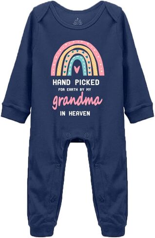 Hand Picked for Earth by My Grandma in Heaven Unisex One-Piece Bodysuits in Saudi Arabia