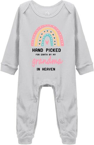 Hand Picked for Earth by My Grandma in Heaven Unisex One-Piece Bodysuits in Saudi Arabia