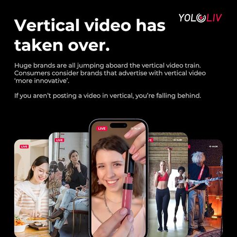كاميرا YOLOLIV VertiCam PTZ 1080P بث مباشر عمودي مع تكبير بصري 12x، جهاز تحكم عن بعد، تركيز تلقائي، إخراج صورة in Kuwait