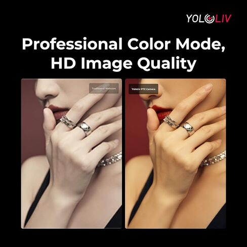 كاميرا YOLOLIV VertiCam PTZ 1080P بث مباشر عمودي مع تكبير بصري 12x، جهاز تحكم عن بعد، تركيز تلقائي، إخراج صورة in Kuwait