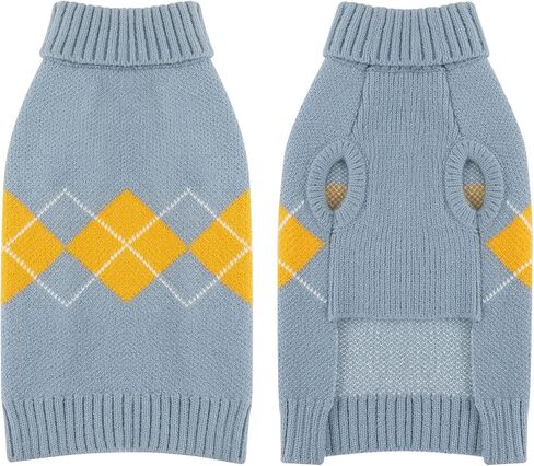 alagirls الكلاسيكية الخضراء عيد الميلاد الكلب سترة، شتاء دافئ اضافية كبيرة الحجم الكلاب الملابس، لطيف البلوز منقوشة عطلة ملابس الحيوانات الأليفة الملابس، الأخضر xl in Kuwait