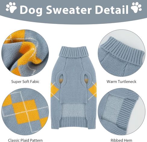 alagirls الكلاسيكية الخضراء عيد الميلاد الكلب سترة، شتاء دافئ اضافية كبيرة الحجم الكلاب الملابس، لطيف البلوز منقوشة عطلة ملابس الحيوانات الأليفة الملابس، الأخضر xl in Kuwait