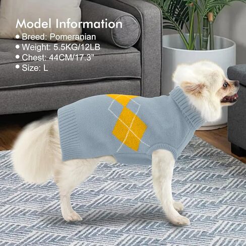 alagirls الكلاسيكية الخضراء عيد الميلاد الكلب سترة، شتاء دافئ اضافية كبيرة الحجم الكلاب الملابس، لطيف البلوز منقوشة عطلة ملابس الحيوانات الأليفة الملابس، الأخضر xl in Kuwait