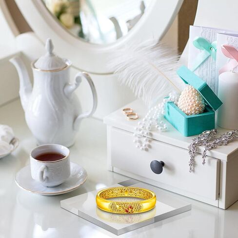 Acrylic Square Display Block 4 X 4 X 0.12 Inches, 4PCS Clear Polished Cube Acrylic Block, Acrylic Display Block Stand Solid Base Jewelry Stand Flat Lay Acrylic Blocks for Photography, Acrylic Cube in Kuwait