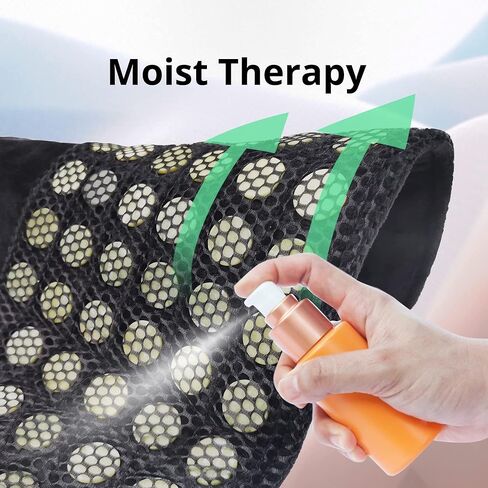 وسادة تسخين مرجحة بحجر اليشم الطبيعي، وسادة حرارية سريعة من GOQOTOMO لتخفيف آلام الرقبة والكتفين والتشنجات - 12 مستوى للحرارة، 8 مؤقتات، 156 قطعة من أحجار اليشم -JS006 (الحجم: 22 بوصة × 26 بوصة أسود) in Kuwait