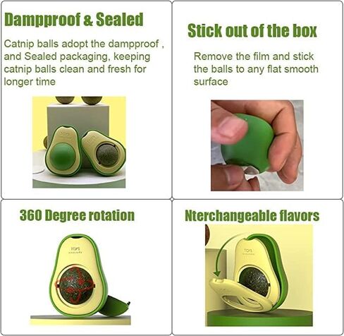 Organic Avocado Cat Toy, Cat Deligth and Play Enchantment, Ideal for Your Pet's Oral Healt in Saudi Arabia