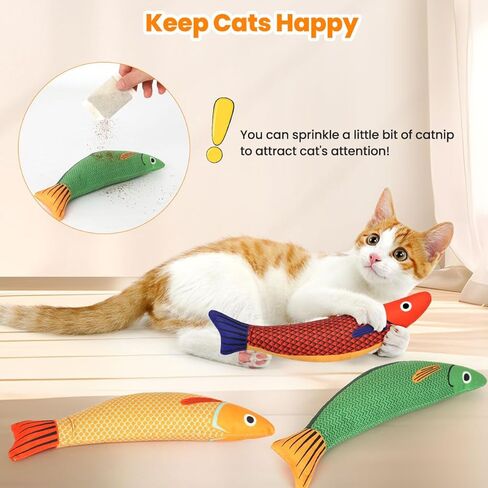 ألعاب Aucenix Catnip للقطط - ألعاب قطط قابلة لإعادة الملء للقطط الداخلية في عيد الميلاد، وسادة قطيفة للحيوانات الأليفة مضغ لعبة تفاعلية مدمجة في جرس التجعيد، ركل ناعم لمخالب القطط وتنظيف أسنانها in Kuwait