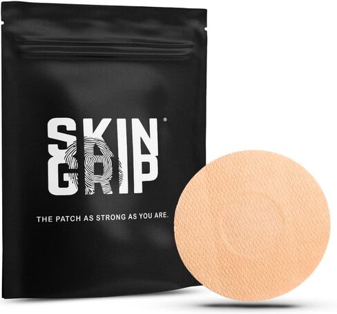 Skin Grip MAX Adhesive Patches for Freestyle Libre (10-Pack), Non-Fraying, Extreme CGM Tape, Continuous Glucose Monitor Protection(Tan) in Kuwait