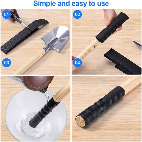 ABSupus 40 بوصة كبيرة يتقلص التفاف الأنابيب، التفاف قضيب يتقلص الحرارة لقضبان الصيد، قبضة قضيب الصيد، الأكمام قصبة الصيد التفاف الأنابيب، غير زلة للماء لمقابض الصيد (قطر 30 مم 35 مم 40 مم) in Kuwait